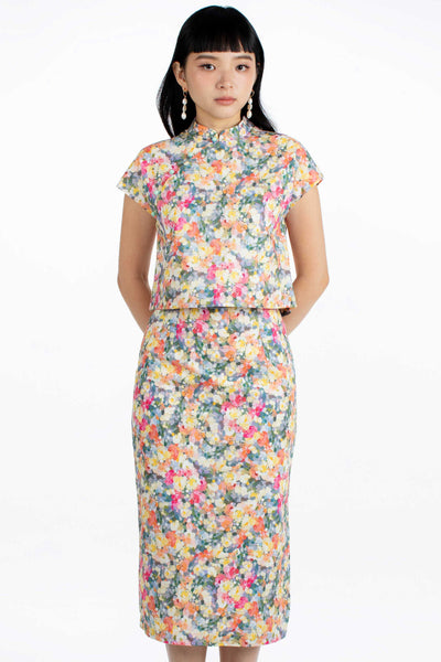 Julie Top & Skirt Set - Dots