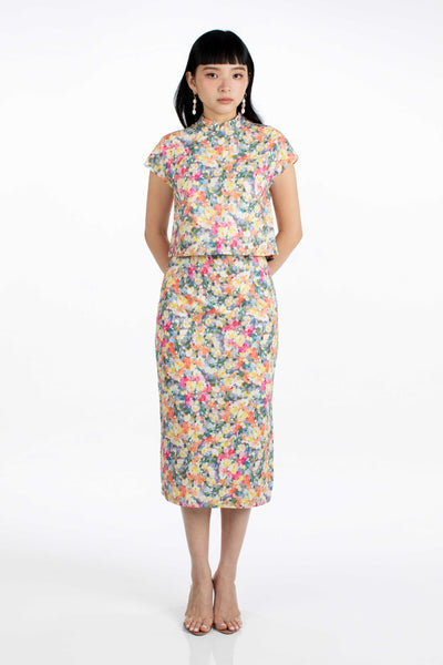 Julie Top & Skirt Set - Dots