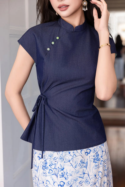 Brenda Top - Dark Denim
