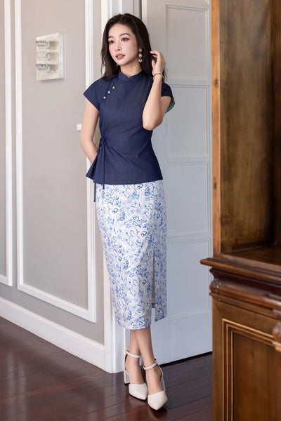 Brenda Top - Dark Denim