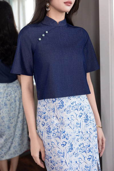 Cheryl Top - Dark Denim
