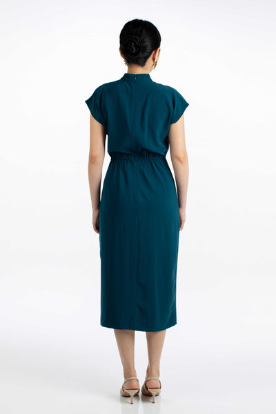 Debra Wrap Cheongsam - Teal