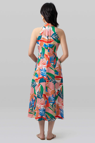 Limited Edition Jewel Palms Halter Cheongsam (S)