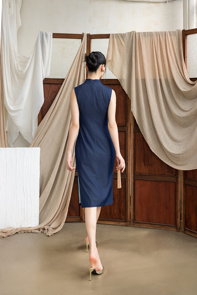 Nancy Cheongsam - Denim